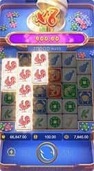 Win Win Fish Prawn Crab · Pemeriksaan panel status taruhan, saldo akun, dan opsi kecepatan putaran.