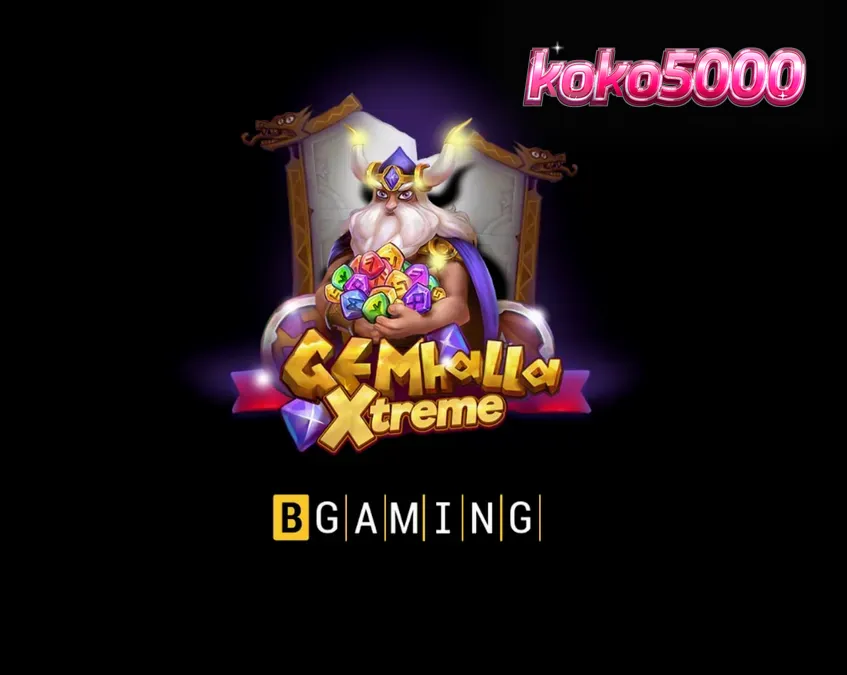 Thor berdiri di depan pohon kehidupan dalam slot Gemhalla Xtreme